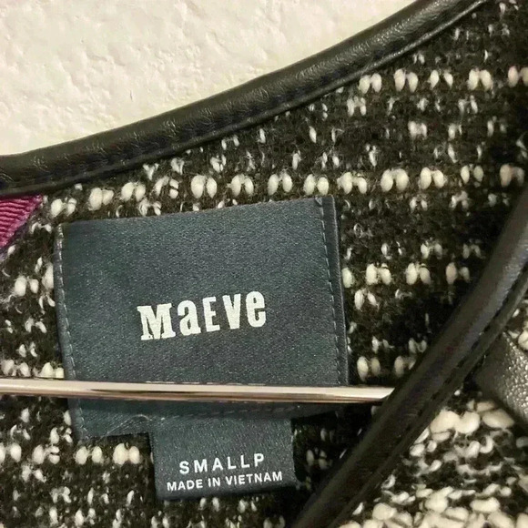 Maeve Anthro Sweater Dress Black size SP - Picture 7 of 12